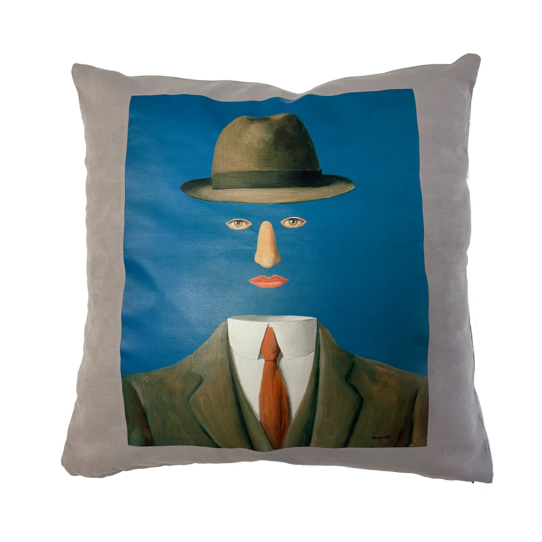 Cuscino 40x40 Surreale Magritte Man