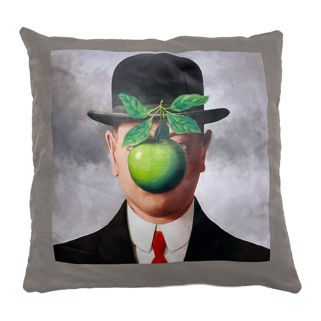 Cuscino 40x40 Surreale Magritte Apple
