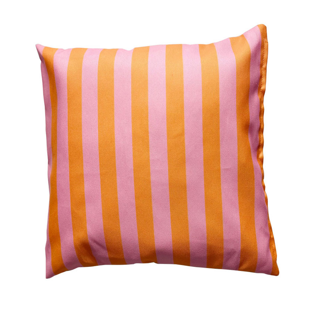 Cuscino 42x42 Riga irregolare sabbia e verde
