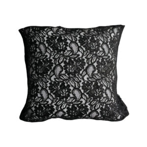 Cuscino 40x40 Pizzo nero