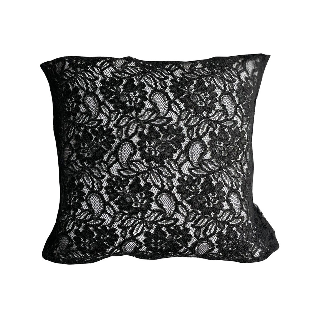 Cuscino 40x40 Pizzo nero