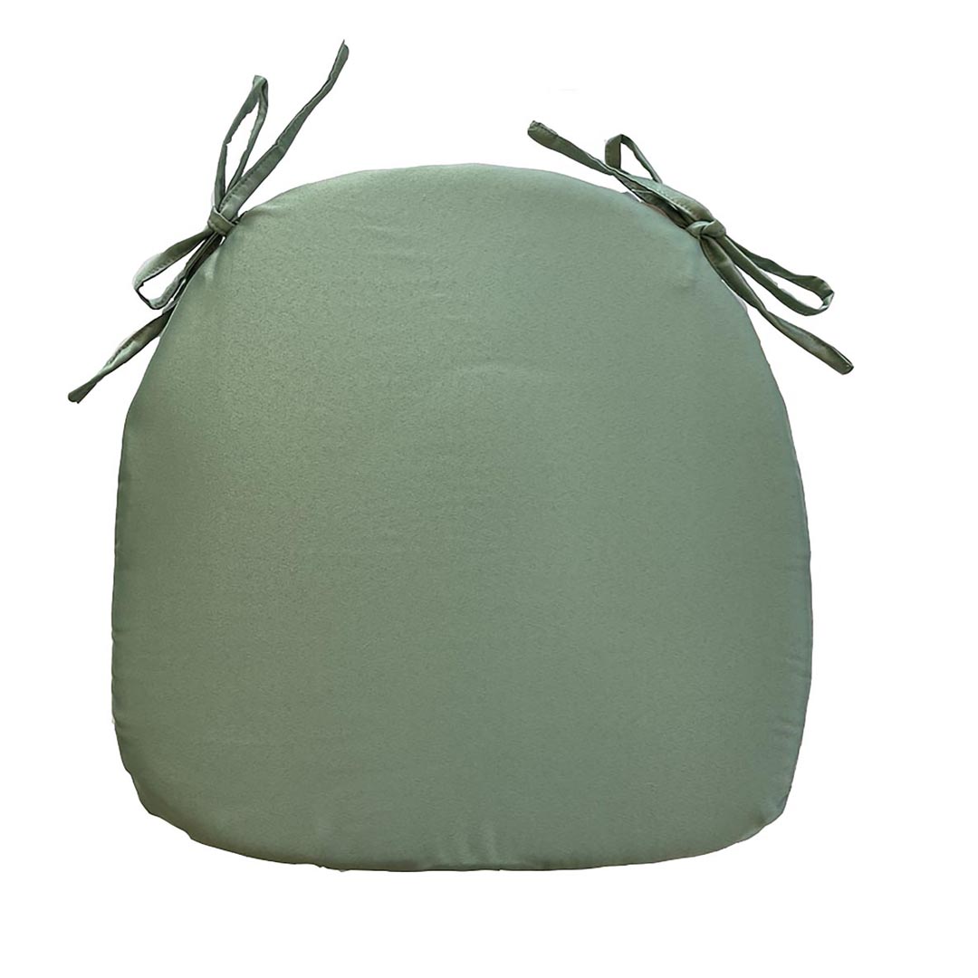Cuscino sedia cross raso verde salvia
