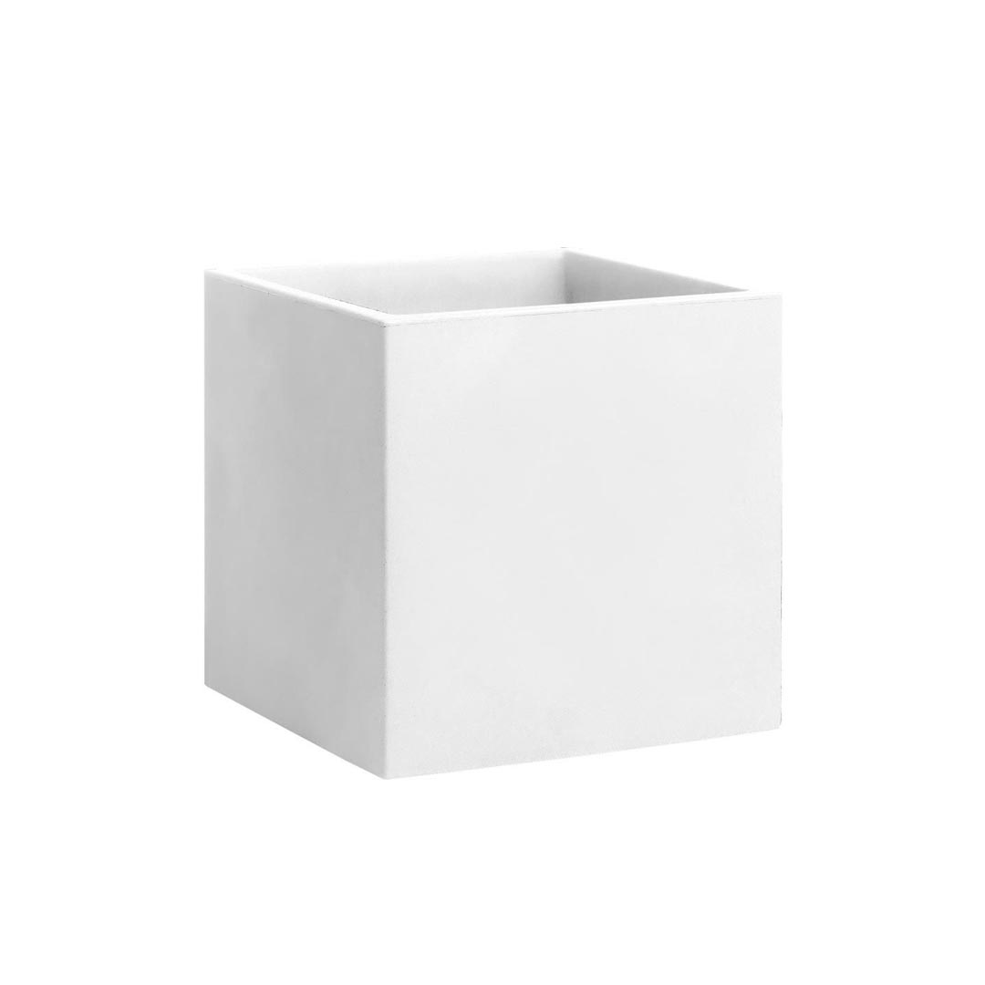 Vaso Grafite Quadrato bianco
