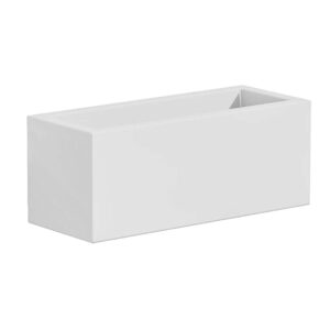 Vaso Grafite Rettangolo 40 bianco