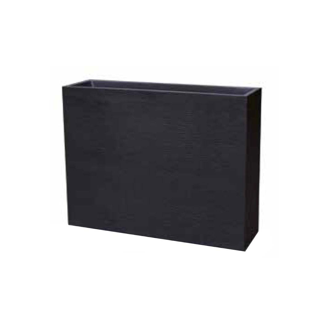 Vaso Grafite Bamboo Rettangolo 80 antracite